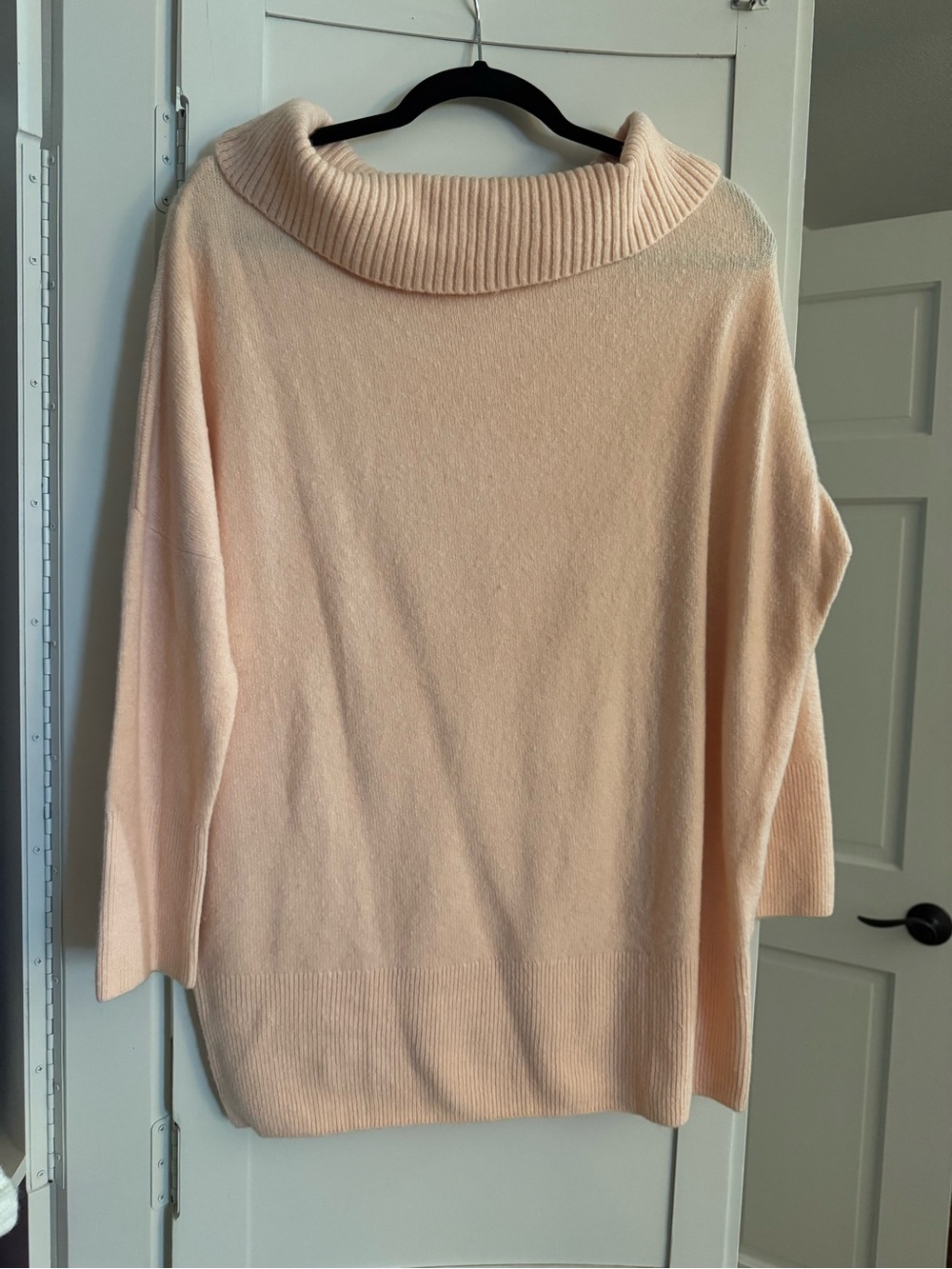 Lou & Grey Peach Cowl-Neck Sweater